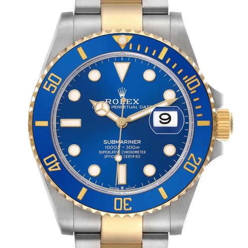 Rolex Submariner 41 Steel Yellow Gold Blue Dial Mens Watch 126613
