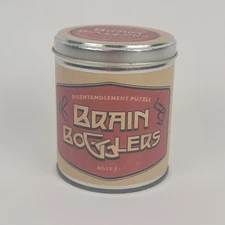 RH Toysmith Brain Bogglers Set of 5 High-Quality Metal Disentanglement Puzzles