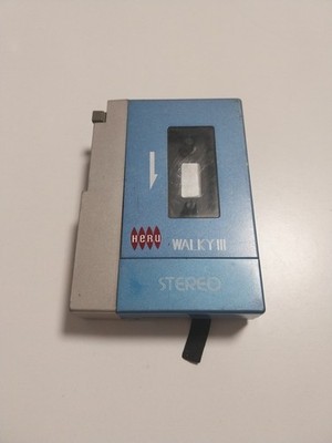 HERU Walky III Stereo Cassette Tape Player Made in Japan as Clone Sony TPS-L2