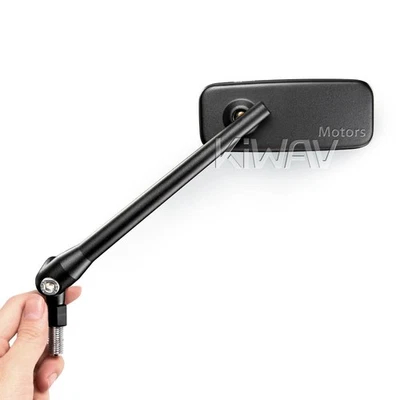 Rétroviseurs noir ClassicPlus rectangle pour Honda GL CB VT VTX SHADOW bikes - Photo 1/4