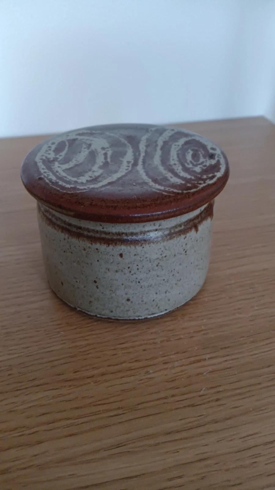 Vintage Butter Bell Studio Pottery Marked Signed Inside Lid