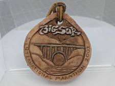 2002 Big Sur International Marathon Finishers Ceramic Medal RARE