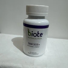 Sealed Biote Nutraceuticals DIM SGS + Hormone + Detox  60 Caps  Exp 12/12/27