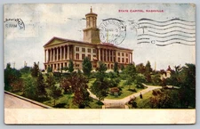 Vintage 1908 State Capitol Nashville Tennessee Postcard Zibart Brothers