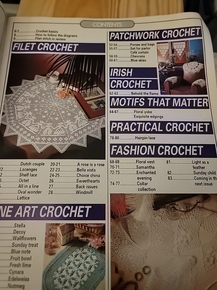 Magic Crochet Magazine June 1995 Needlecraft Fashion Home Decor - Image 2 of 4