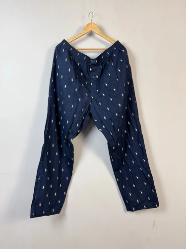 Pantalon de survêtement pyjama vintage Polo Ralph Lauren monogramme