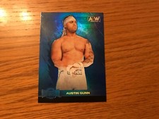2022 Upper Deck AEW Metal Universe Austin Gunn Blue Spectrum