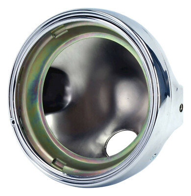 UNIVERSAL MOTORRAD SCHEINWERFER 7'' RUND CHROMGEHÄUSE