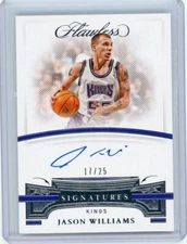 2020-21 Panini Flawless Basketball Autograph #AUT-JWL Jason Williams #17/25