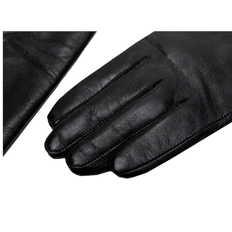 Ladies black real leather long opera gloves,30cm40cm50cm60cm70cm75cm - Image 3 of 4