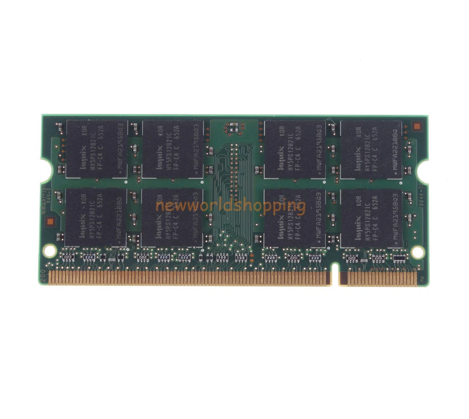 2GB 2X 1GB 1G DDR2 533Mhz PC2-4200S 2RX8 200Pin SODIMM Laptop RAM Memory CL4 - Image 3 of 4