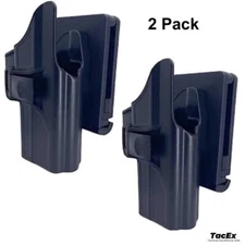 2 PK OWB Belt Clip Holster for Glock 43 QR Button G43 Outside Waist Band Holster