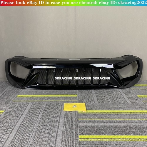 For 2015 2016-2018 Jeep Renegade ABS Black Front Bumper Center Hood Grill Mesh - Picture 5 of 8