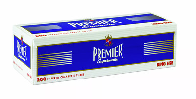 Premier Navy King Size Cigarette Tubes - 200ct Box (5-Boxes) - Free Shipping!