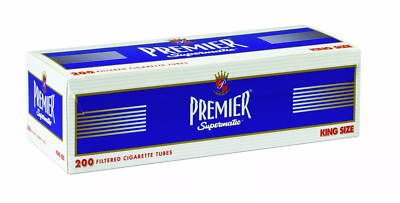 Premier Navy King Size Cigarette Tubes - 200ct Box (5-Boxes) - Free Shipping! 