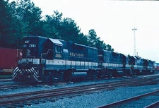 SOU ENGINE #2861 raleigh nc vintage railroad train photo slide
