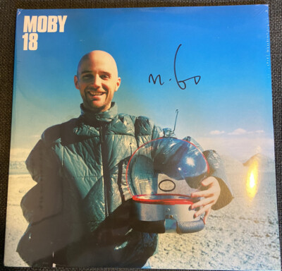 MOBY 18 -Double Vinyl LP SIGNED / AUTOGRAPHED SEALED  RARE