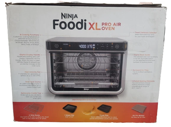 NINJA FOODI 8 IN 1 XL PRO AIR FRY OVEN LARGE COUNTERTOP OVEN DT200 *DM