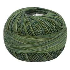 Lizbeth Egyptian Cotton Crochet Thread Size 10 Color 167  Jungle Greens