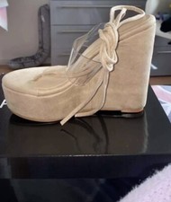 plt nude wedge heels size 5 BNIB