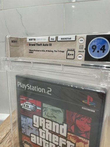 Grand Theft Auto 3 Sony Playstation 2 Factory Sealed Video Game Wata 9.4 GTA III - Picture 3 of 12