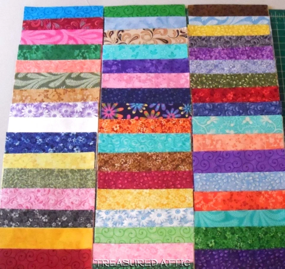 Paquete de bloques de retazos 100 % algodón precortados cuadrados de tela de 200~2,5" Foto 4 de 4