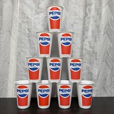 10 x Pepsi Cola Plastikbecher - 0,2l - neu - ...