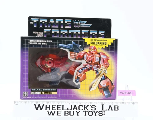 Rampage w/ Box 100% Complete 1986 Vintage Hasbro G1 Transformers Action Figure