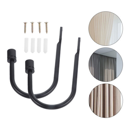2pcs Metal Wall Mounted Curtain Tie Backs Curtain Wall Hooks