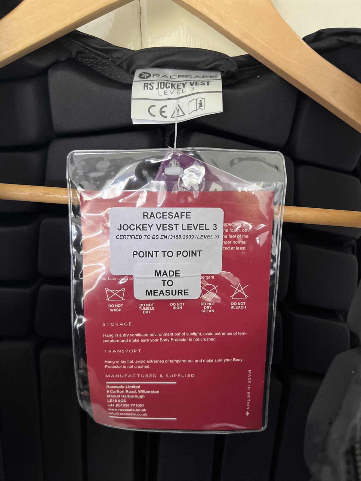 Racesafe Body Protector Level 3 Medium, Standard Back BS 2009 eBay