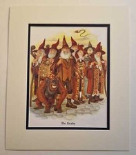 KIDBY The Faculty - Pratchett Discworld Illustration (1996 Book Plate)
