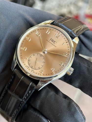 IWC Watch Portugieser Automatic 40 Salmon Dial Stainless Steel 40mm IW358313