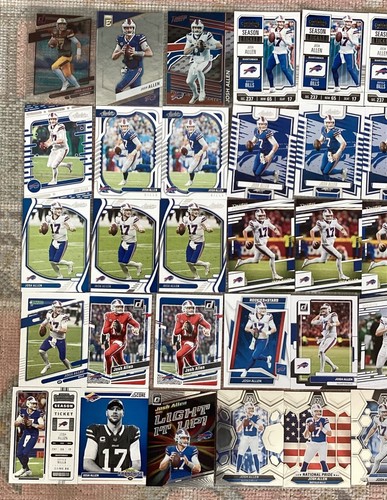 Josh Allen 55 Card Lot-Select-Optic-Prizm-Buffalo Bills-Inserts-Mosaic - Picture 2 of 5