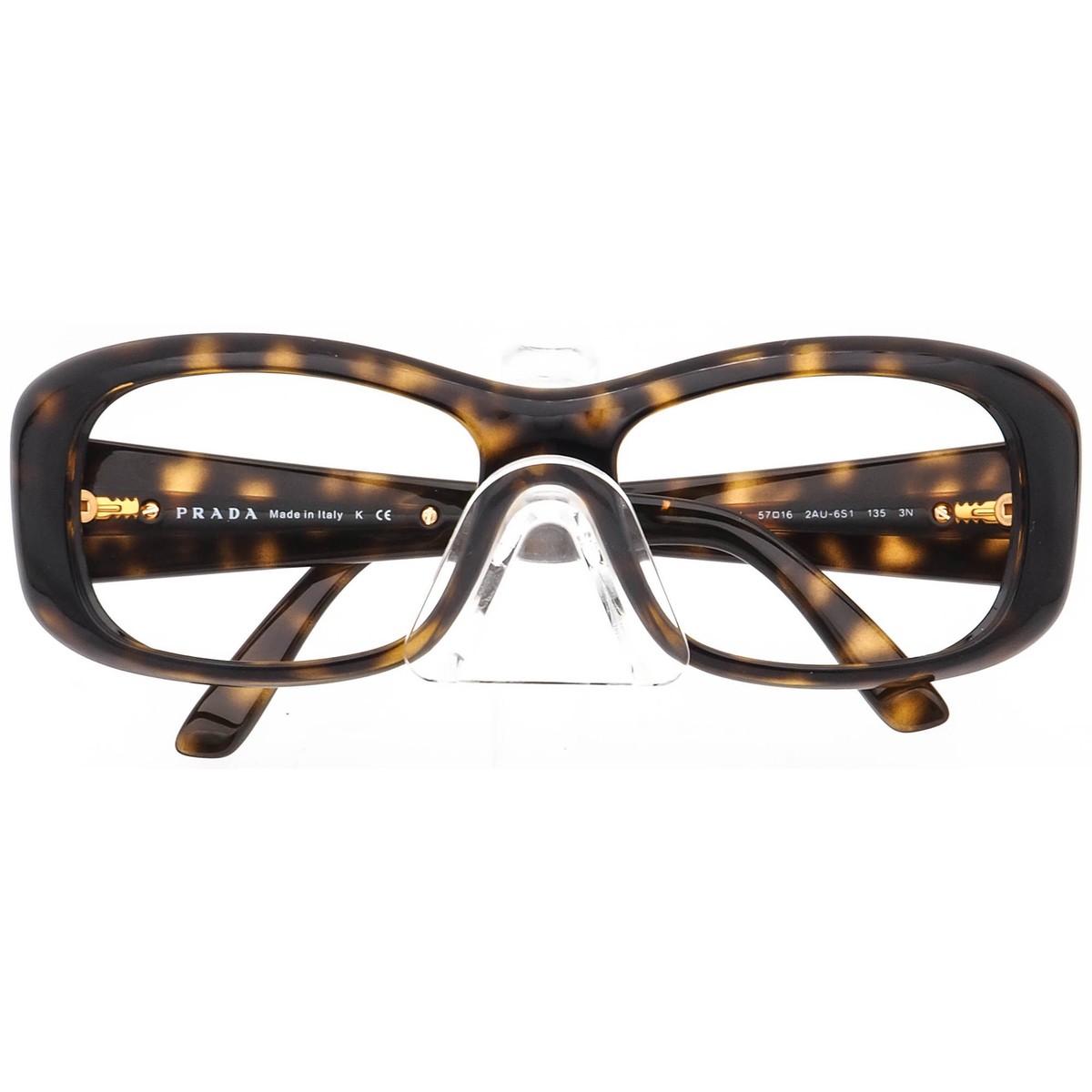Prada Sunglasses Frame Only SPR 04L 2AU-1O1 Dark Tortoise