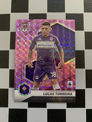 2021-22 Panini Mosaic Serie A Lucas Torreira Purple /49 Fiorentina