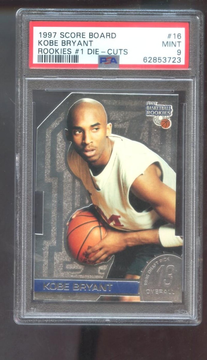 1997-98 Score Board Rookies #1 Die-Cuts #16 Kobe Bryant INSERT PSA 