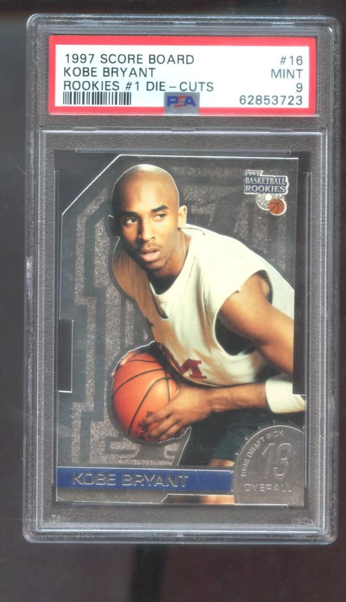 1997-98 Score Board Rookies #1 Die-Cuts #16 Kobe Bryant INSERT PSA 