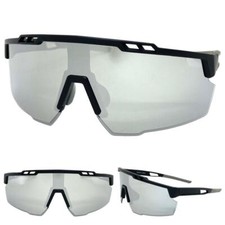 Classic SPORTY WRAP AROUND Biker Cycling Fishing Shield SUNGLASSES Big Frame C3