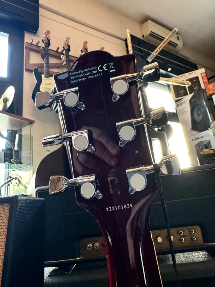 EKO DV-10 TRASPARENT RED - CHITARRA ELETTRICA ROSSO TRASPARENTE - REFURBISHED - Immagine 4 di 4