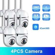 4 Pack Wireless 5G WiFi Security Camera System Smart Outdoor Night Vision 1080P