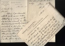 1885 PENSHER FOUNDRY NEAR FENCE HOUSES, LETTERHEAD & HEADED NOTE