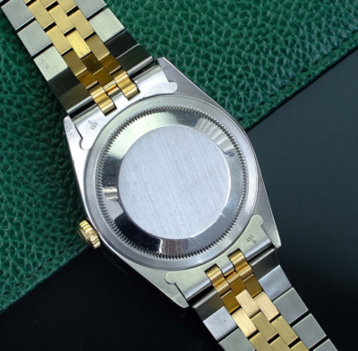 Rolex Datejust Gold & Stainless Steel Ice Blue Diamond Dial Fluted