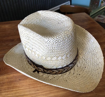 Western Cowboy Straw Hat Size 