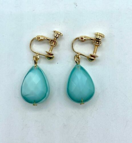 BUBUN Organ #3 water drops Rain Handmade In Japan Glass Earrings