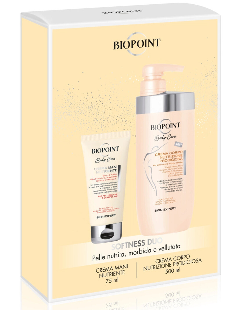 Paquete Regalo Biopoint Set Crema Corporal Nutritivos Prodigiosa + Crema Manos