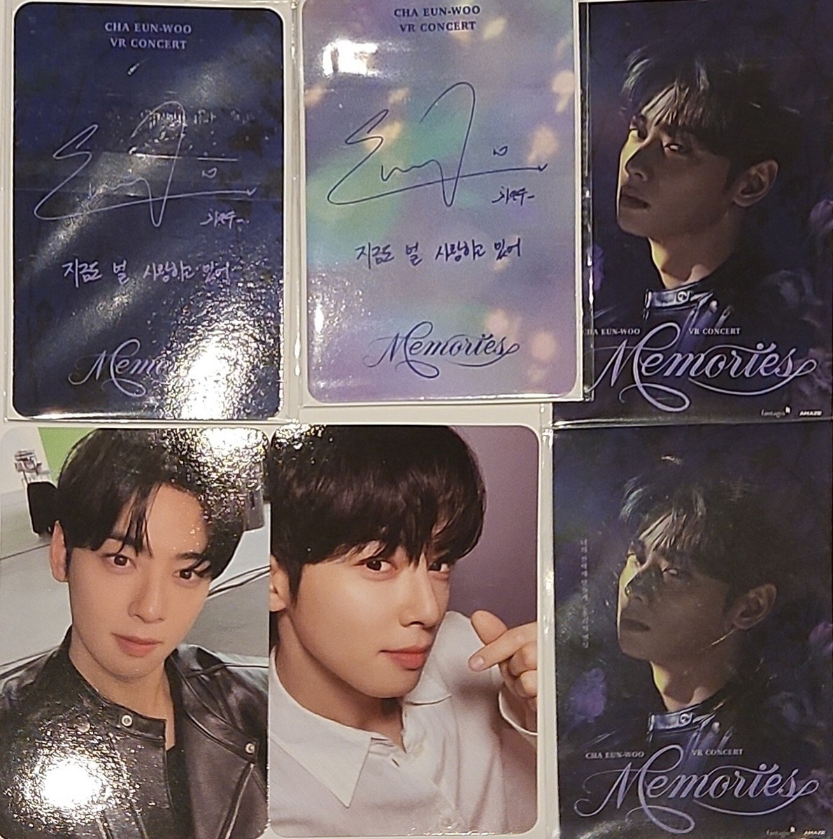 CHA EUN WOO PHOTOCARD POSTER 2025 VR CONCERT : MEMORIES IN CINEMAS