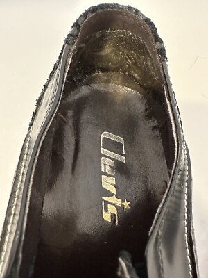 David Eden Clovis Black Ostrich Leather Shoes Square  display picture 1