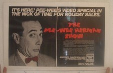 Pee Wee Herman Poster Trade Ad Show Video Special Paul Reubens Peewee