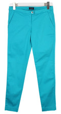 ARMANI JEANS P07AJ Trousers Women's US 27 Slim Fit Chino Blue Zip Fly
