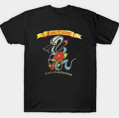 New Rose Tattoo Rock & Roll Outlaws snake Gift For Fans Unisex S-5XL Shirt CT188
